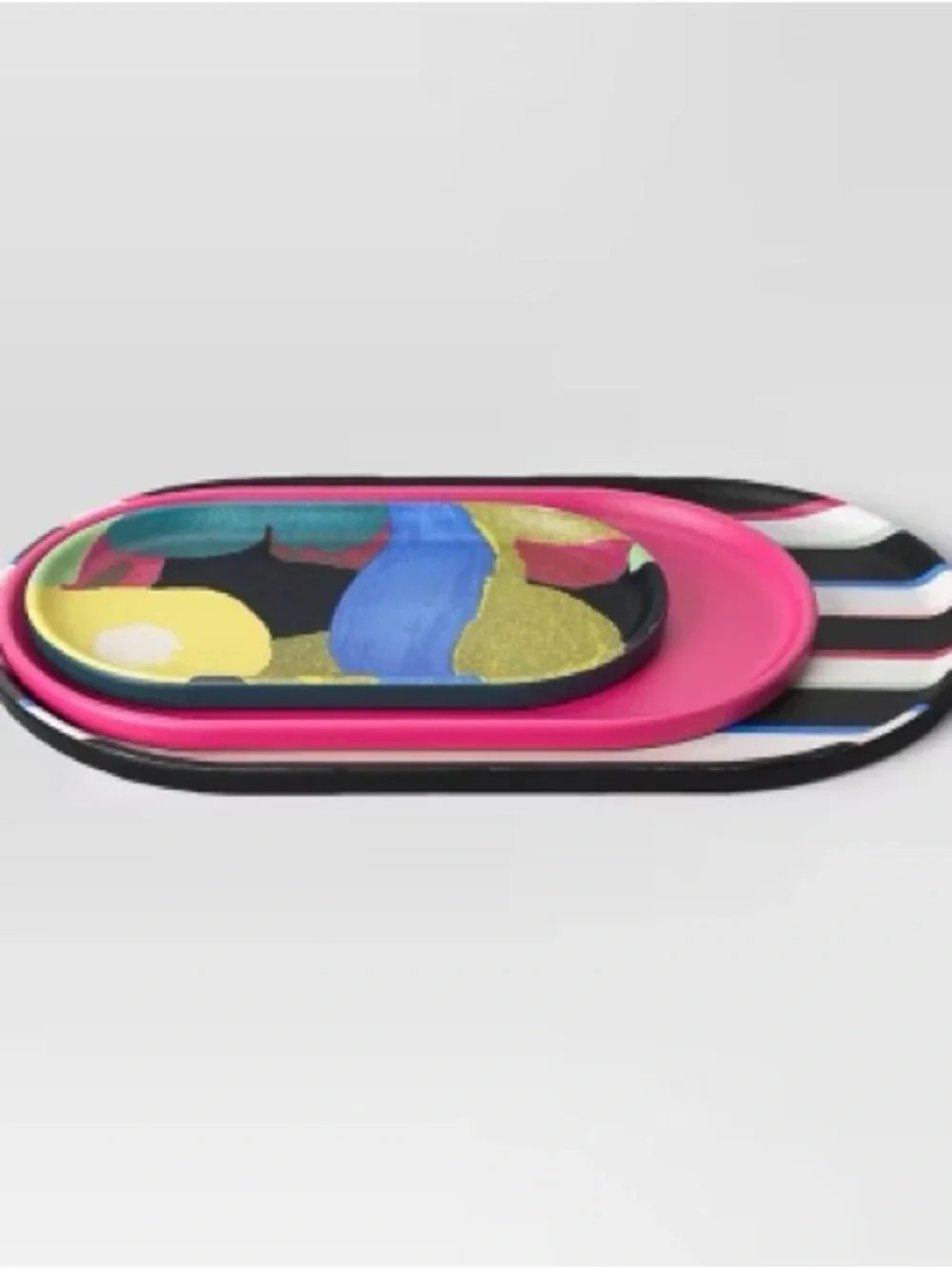 Room Essentials 3pk Melamine Oval Tray Set